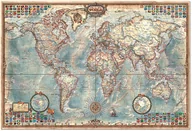 Puzzle - Educa The World, Executive Map - 14827 - miniaturka - grafika 1