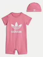 Rampersy - adidas Romper Gift Set IY0748 Różowy Loose Fit - miniaturka - grafika 1