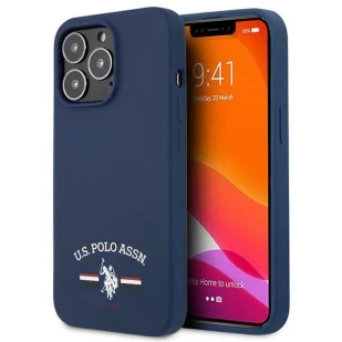 Etui U.S. Polo Assn. Silicone Collection na iPhone 13 Pro Max - granatowe - Etui i futerały do telefonów - miniaturka - grafika 1