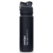 Termosy - Termos z ustnikiem Free Flow Contigo 700ml - Czarny - miniaturka - grafika 1