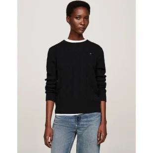 Tommy Hilfiger Wełniany sweter | Regular Fit - Swetry damskie - miniaturka - grafika 1