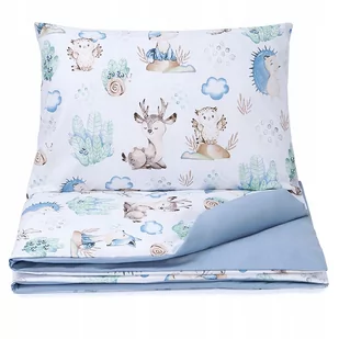 BABYBOOM DWUSTRONNA POŚCIEL 2EL. 120X90 PREMIUM - Kołdry i poduszki dla dzieci - miniaturka - grafika 1