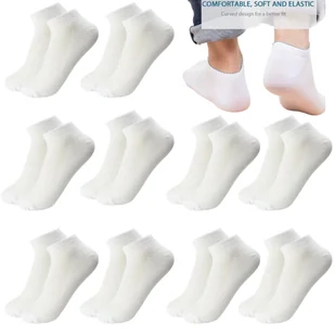 10x BIAŁYCH SKARPET MĘSKICH STOPKI 39-42 ODDYCHAJĄCE, SPORTOWE, WYGODNE - Skarpetki męskie - miniaturka - grafika 1