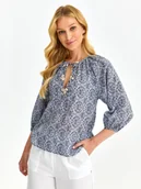 Bluzki damskie - Bluzka damska bluzka długi rękaw biała - SBD1451BI o luźnym kroju, reglan - TOP SECRET - Odzieżowy sklep internetowy TOP SECRET - miniaturka - grafika 1