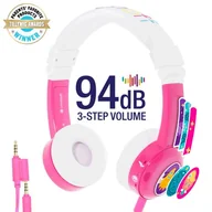 Słuchawki - BuddyPhones Inflight Biało-Różowe - miniaturka - grafika 1
