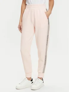 Guess Spodnie dresowe W5RB00 KBYE2 Różowy Regular Fit - Spodnie sportowe damskie - miniaturka - grafika 1