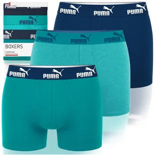 Puma Bokserki Męskie Ocean Depth Bawełna 3 Pak Rozmiar XL - Majtki męskie - miniaturka - grafika 1