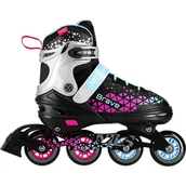 Rolki - Łyżworolki NILS EXTREME Brave NH18190A 4w1 ( 39-43) Czarno-różowy - miniaturka - grafika 1