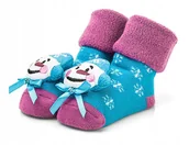 Skarpetki dla dzieci - Ciepłe bawełniane skarpetki z grzechotką r 0-6 m. - miniaturka - grafika 1