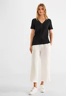 Koszule damskie - Street One A320004 damska Koszula z krótkim rękawem, Czarny, 38 - miniaturka - grafika 1