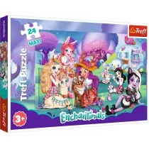Trefl Puzzle 24 Maxi Wesoły dzien Enchantimals / Mattel Enchantimals 14315 - Puzzle - miniaturka - grafika 1