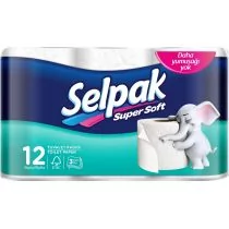 Ipek Kagit Papier toaletowy  SELPAK Super Soft, 12 szt. - Papier toaletowy - miniaturka - grafika 1