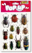 Szkolne artykuły papiernicze - Penmate Naklejki metalowe Beetles - miniaturka - grafika 1