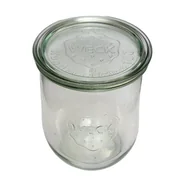 Pojemniki kuchenne - Zestaw Słoików Weck Pojemność 1062 Ml Średnica 100mm 6 Sztuk + Szklane Wieka / Weck - miniaturka - grafika 1