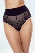Majtki damskie - Eldar Viona majtki wyszczuplające z koronką czarne S - miniaturka - grafika 1