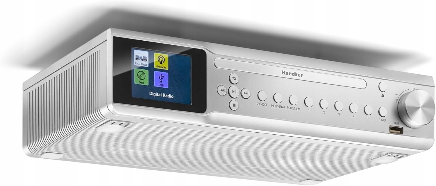 Karcher RA 2060D-S Radio Kuchenne Podszafkowe DAB+ CD Bluetooth USB