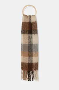 Pepe Jeans szalik YAIZA SCARF damski kolor beżowy wzorzysty PL110681 - Apaszki i szaliki damskie - miniaturka - grafika 1