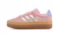 Trampki damskie - Adidas Gazelle Bold True Pink Gum - miniaturka - grafika 1
