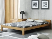 Dom i wnętrze OUTLET - OUTLET - Łóżko drewniane Naba 150x200 eko dąb - miniaturka - grafika 1