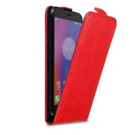 Etui i futerały do telefonów - Etui Cadorabo do Lenovo K6 / K6 POWER pokrowiec ochronny w kolorze czerwonym Etui z klapką na telefon komórkowy Etui Cover - miniaturka - grafika 1