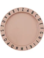 Sztućce dla dzieci - Design Letters Talerz "Eat & Learn" w kolorze jasnoróżowym - Ø 20 cm - miniaturka - grafika 1