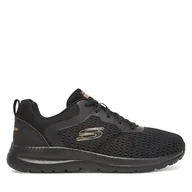 Sneakersy damskie - Sneakersy Skechers BOUNTIFUL 12607 BKRG Czarny - miniaturka - grafika 1
