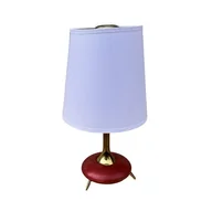 Lampy stojące - Lampa stołowa z abażurowym kloszem Belgia lata 80. - miniaturka - grafika 1