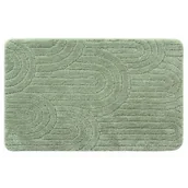 Dywaniki łazienkowe - Dywanik łazienkowy RIST 80 x 50 cm zielony - miniaturka - grafika 1