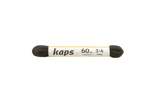 KAPS sznurowadła 60 cm 09_060_100_0091 czarny, sznurowadła bawełniane, okrągłe, cienkie - Kaps - Akcesoria obuwnicze - miniaturka - grafika 1