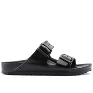 Klapki i japonki damskie - Klapki Birkenstock Arizona Eva 129423 - czarne - miniaturka - grafika 1