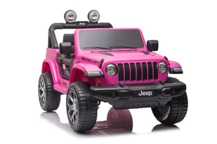 Pojazd na Akumulator Jeep Wrangler Rubicon DK-JWR555 Różowy - Pojazdy elektryczne dla dzieci - miniaturka - grafika 5