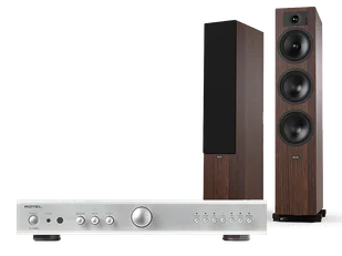 Rotel A11 MkII (srebrny) + Tesi 6 (mokka) - Zestawy stereo - miniaturka - grafika 1