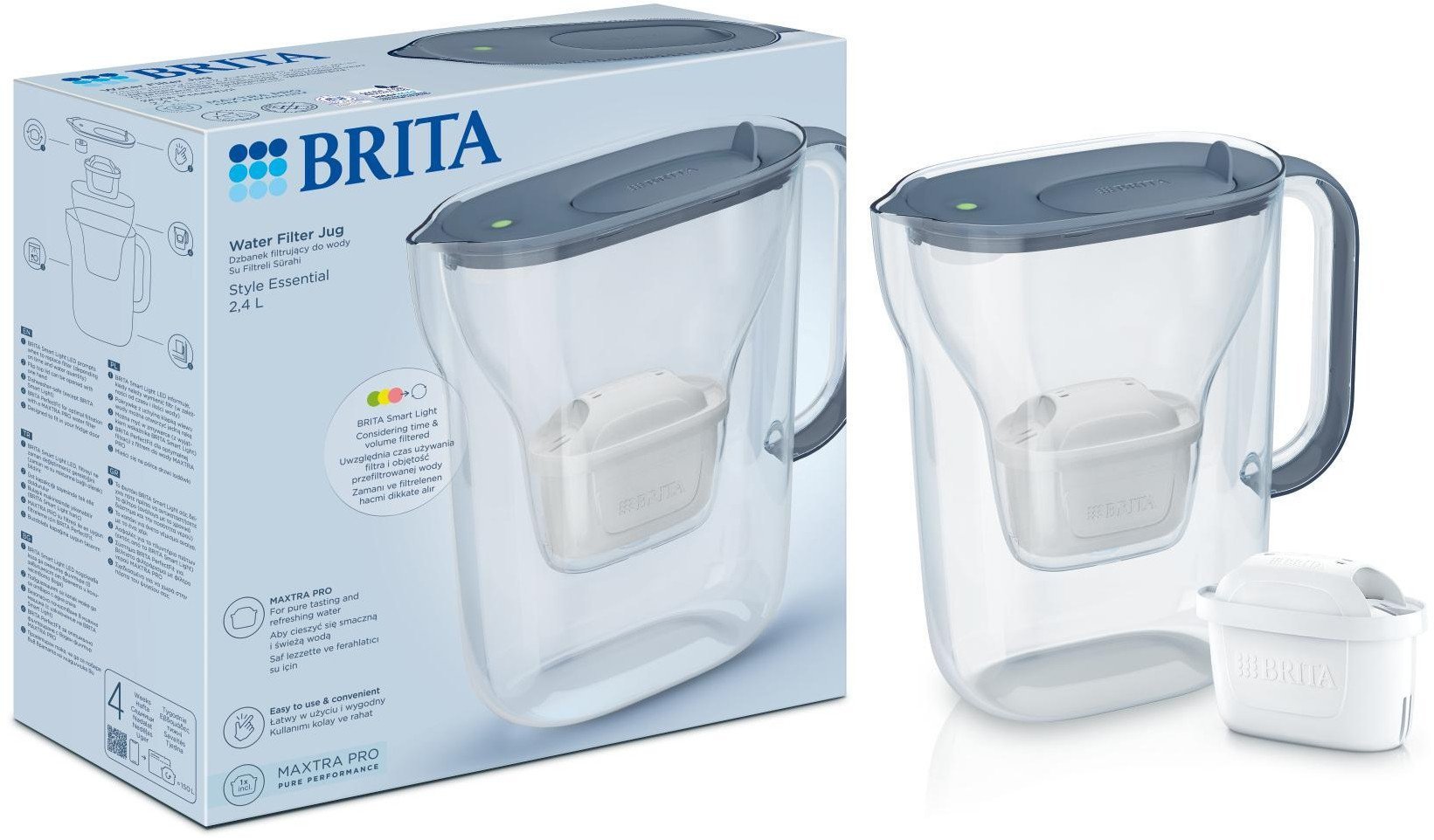 brita Dzbanek filtrujący 2,4l Style Essential grafitowy
