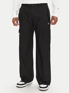 Spodnie męskie - Champion Spodnie cargo 220763 Czarny Relaxed Fit - miniaturka - grafika 1