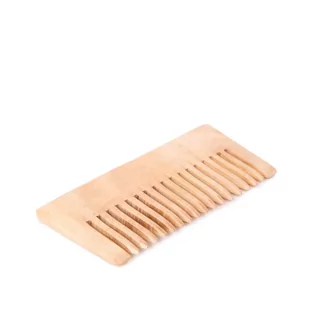 Grzebień NUHAD drewniany 5.5 12.5 cm HOMLA - Szczotki do włosów dla dzieci - miniaturka - grafika 1