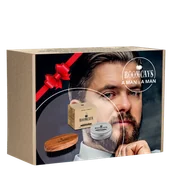 Zestawy kosmetyków męskich - Zestaw prezentowy ROOMCAYS - wosk modelujący do brody i wąsów, kartacz - miniaturka - grafika 1