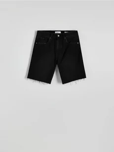 Reserved - Denimowe szorty regular - czarny - Spodenki męskie - miniaturka - grafika 1