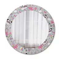 Lustra - Lustro do Łazienki Glamour Panda jednorożec 60cm - miniaturka - grafika 1