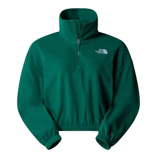 Bluza The North Face 100 Glacier 1/2 0A89J9NL11 - zielona - Bluzy sportowe damskie - miniaturka - grafika 1