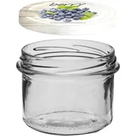 Pojemniki kuchenne - Słoik 235 ml z kolorową zakrętką Ø82 6 sztuk - miniaturka - grafika 1