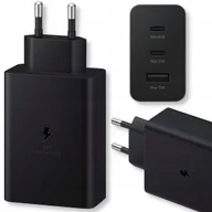 Ładowarki do telefonów - SZYBKA ŁADOWARKA SIECIOWA 65W TRIO 1x USB-A +2x USB-C ZAMIENNIK DLA SAMSUNG - miniaturka - grafika 1