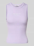 Koszulki i topy damskie - Top o kroju slim fit z mieszanki bawełny model ‘VIV’ - miniaturka - grafika 1