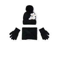 Czapki dla dzieci - Komplet czapka, komin i rękawiczki Mayoral 10071 Czarny - miniaturka - grafika 1