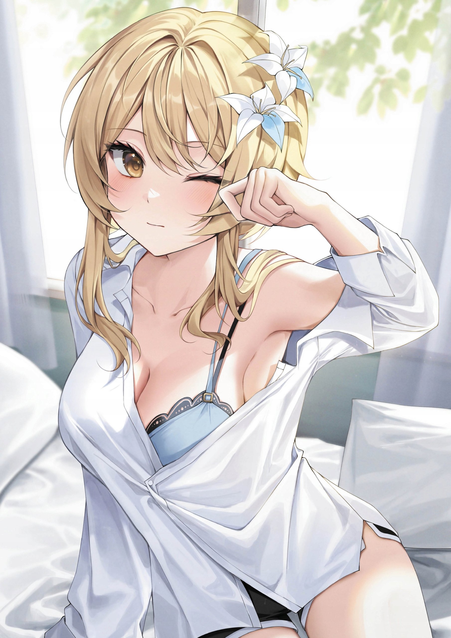 Plakat A1 Genshin Impact Anime Gra Lumine Traveler