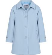 Kurtki i płaszcze dla dziewczynek - Elegancki płaszcz flauszowy dla dziewczynki, niebieski, 3-8 lat - miniaturka - grafika 1