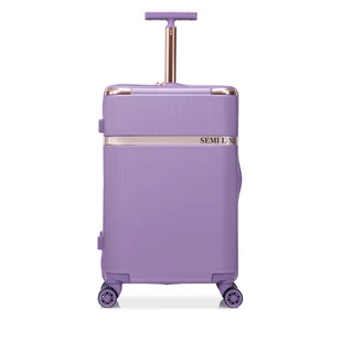 Walizka duża Semi Line T5916-4 Fioletowy - Walizki - miniaturka - grafika 1