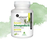 Suplementy naturalne - Ashwagandha 9% suplement diety- 100 kapsułek VEGE Aliness - miniaturka - grafika 1