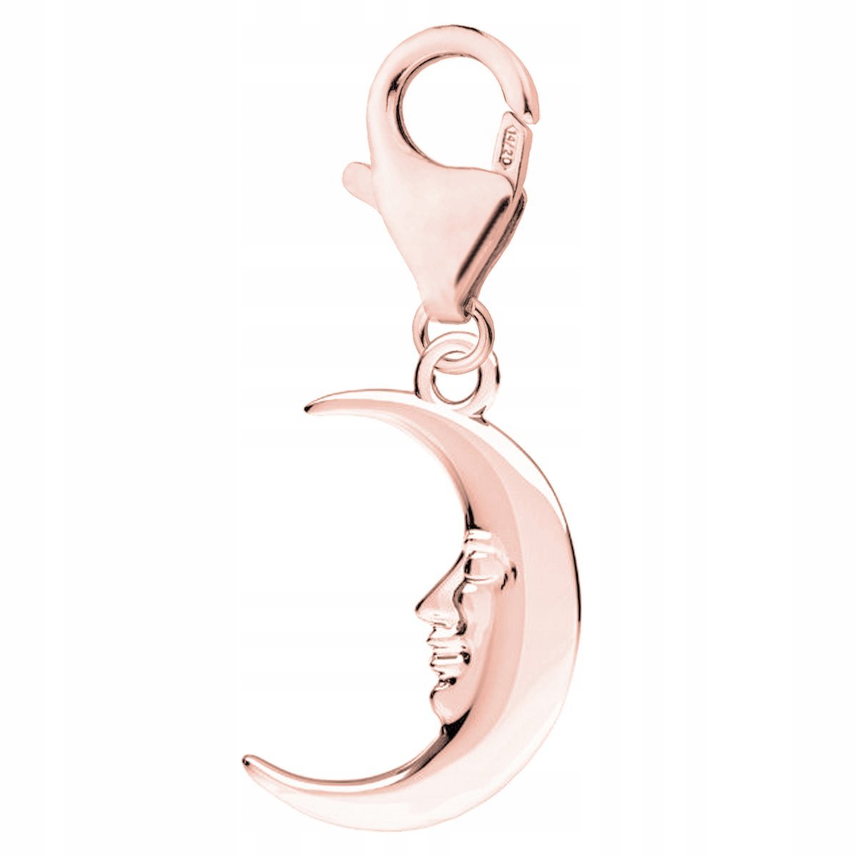 Zawieszka Pozłacana z Księżycem Moon Księżyc Niebo Półksiężyc SREBRO 925