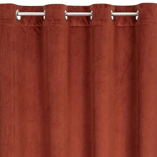 Euro Firany Zasłona Velvet Lili 140 x 250 Przelotka Mahoń 1221665 - Zasłony - miniaturka - grafika 1