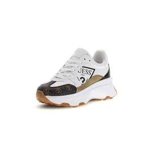 Damskie Sneakersy GUESS CALEBB5 FLPCB5FAL12-WHIBR – Biały - Sneakersy damskie - miniaturka - grafika 1